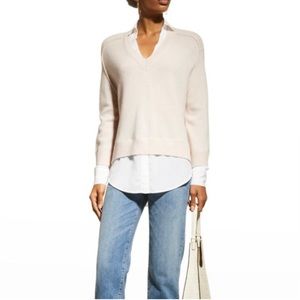 Brochu walker Women's V Neck Layered Pullover medium the looker